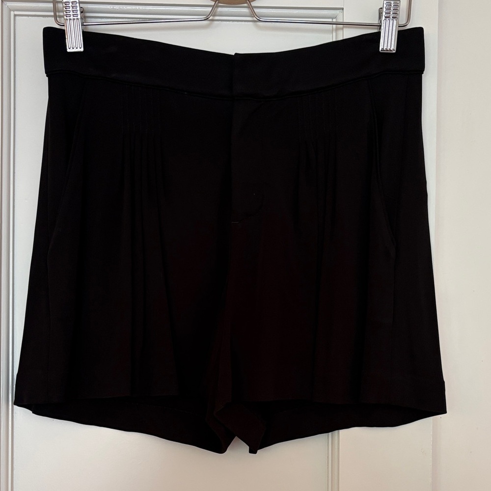 Black High-Waist Dressy Shorts